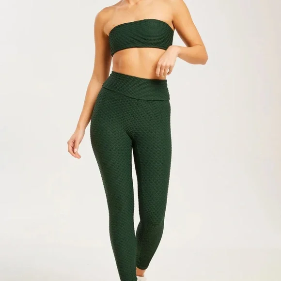 Booty by Brabants Dark Teal Textured Kids Leggings - Picture 9 of 9